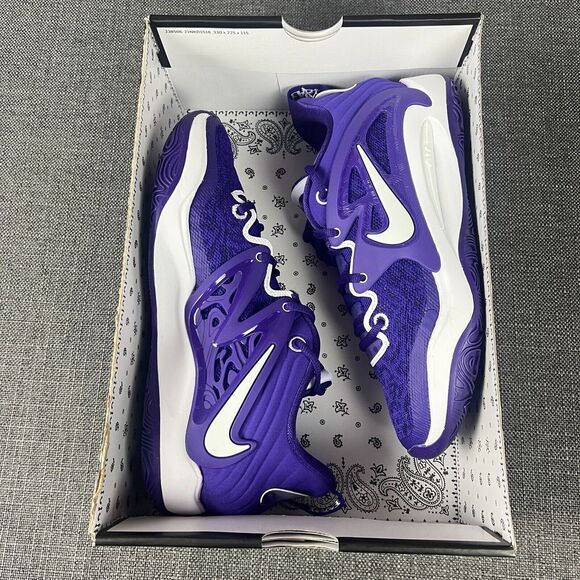 Nike KD15 TB Promo Court Purple White DX6648 500 Men's Size 10 - Picture 9 of 10